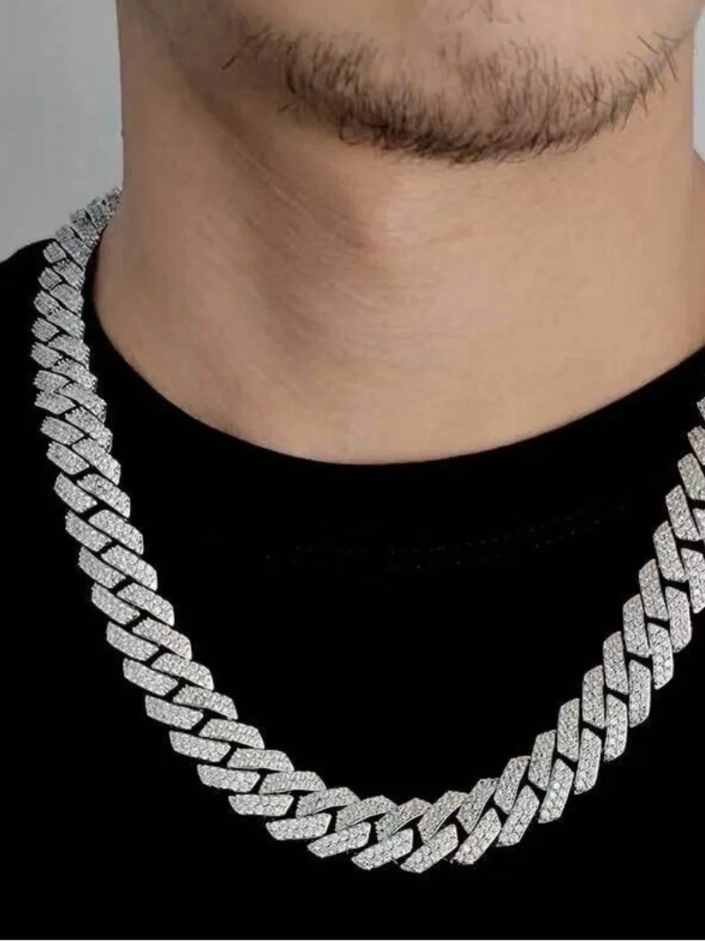 Sterling Silver Cuban Link Chain Necklace - Silver